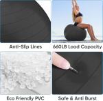 APEXUP Anti-Slip Yoga Stability Exercise Ball