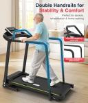 Redliro Foldable Walking Treadmill with Long Handrail