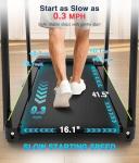 Redliro Foldable Walking Treadmill with Long Handrail