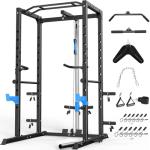 Multi-Functional Power Cage with Attachments for Home Gym