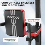 Pooboo Adjustable Power Tower Dip and Pull-Up Bar