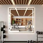 Koonmi 47"x47" LED Wall Gym Mirror