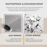 Koonmi 47"x47" LED Wall Gym Mirror