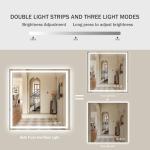 Koonmi 47"x47" LED Wall Gym Mirror