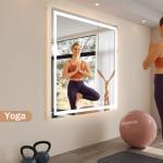 Koonmi 47"x47" LED Wall Gym Mirror