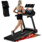 LONTEK Quiet Folding Treadmill with Heart Rate Sensor
