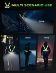 Viccux High-Visibility Running Lights with Reflective Vest