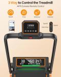 Compact Foldable Treadmill with Incline and Display