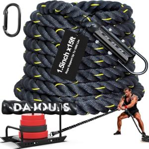 30ft Pink Battle Ropes for Home Workouts