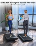 DeerRun 2-in-1 Under Desk Treadmill with Remote