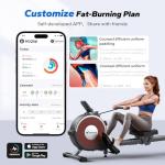 Merach Magnetic Rowing Machine with LCD Monitor