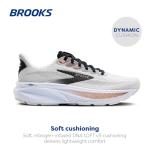 Brooks Ghost 17 Women’s Running Shoe - White/Rose Gold