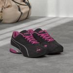 PUMA Women's FM Shoes - Black, Silver, Purple