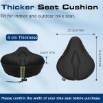 Zacro Gel Bike Seat Cushion for Extra Comfort