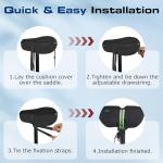 Zacro Gel Bike Seat Cushion for Extra Comfort