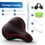 Comfortable Oversized Bike Seat with Memory Foam