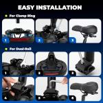 ROCKBROS Memory Foam Bike Seat Cushion for All