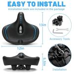 Comfortable Oversized Bike Seat for Men and Women
