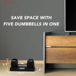 Keppi 25lb Adjustable Dumbbells Set for Workouts