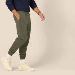 Cozy Olive Fleece Joggers for Home Workouts