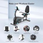 Recumbent Exercise Bike with Heart Rate Monitor