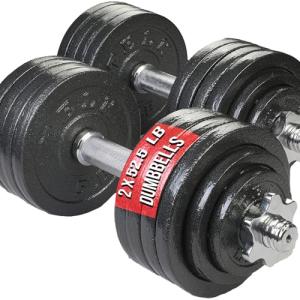 TELK Adjustable Dumbbells (52.5lb x 2) Set