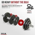 TELK Adjustable Dumbbells (52.5lb x 2) Set