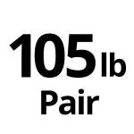 TELK Adjustable Dumbbells (52.5lb x 2) Set