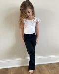 High-Waisted Kids Bootcut Yoga Pants with Pockets