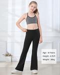 High-Waisted Kids Bootcut Yoga Pants with Pockets