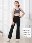High-Waisted Kids Bootcut Yoga Pants with Pockets