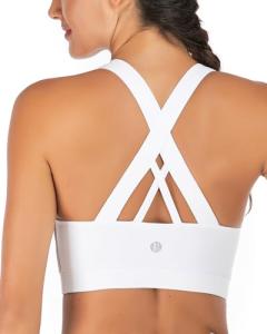 Criss-Cross Back Sports Bra for Women