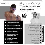 Halo II Black Sweatband Headband for Workouts