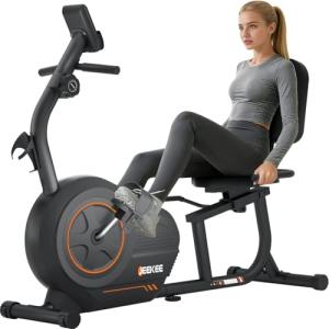 JEEKEE Recumbent Bike for Seniors - Quiet & Sturdy