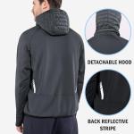 Baleaf Men's Lightweight Running Jacket - Dark Grey XL