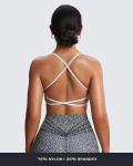 Backless Padded Low Impact Sports Bra for Women