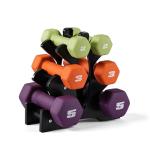 CAP Neoprene Dumbbell Set with Rack - 20 LB