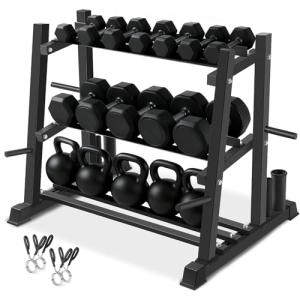 Bongkim Dumbbell Rack and Weight Set for Home Gym