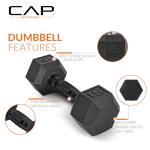 150 LB Hex Dumbbell Set with Green Rack