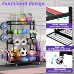 Dumbbell Rack with Wheels for Home Gym Storage