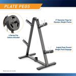 Marcy A-Frame Weight Plate and Bar Organizer