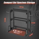 Adjustable 3-Tier Dumbbell Rack, 1100LB Capacity