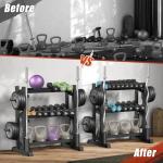 Adjustable 3-Tier Dumbbell Rack, 1100LB Capacity