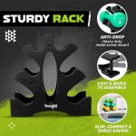 Neoprene Dumbbell Set with Plastic Rack