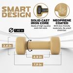 Yes4All Hexagon Neoprene Dumbbells - 7lbs Pair