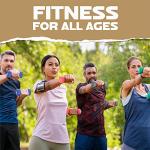 Yes4All Hexagon Neoprene Dumbbells - 7lbs Pair