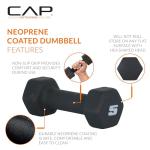 CAP Barbell 5 LB Neoprene Dumbbell Weights Pair