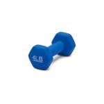 Blue 4-Pound Neoprene Dumbbells - Pair