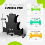 Neoprene Dumbbell Set 3-5-8lb with Rack