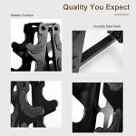 LIONSCOOL Neoprene Dumbbell Set with Steel Rack